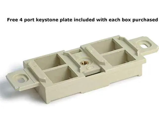 Alt view image 2 of 3 - Concealed Plug Recessed Floor Box, RCFB One 15A Duplex, Screw Plugs (Nickel)