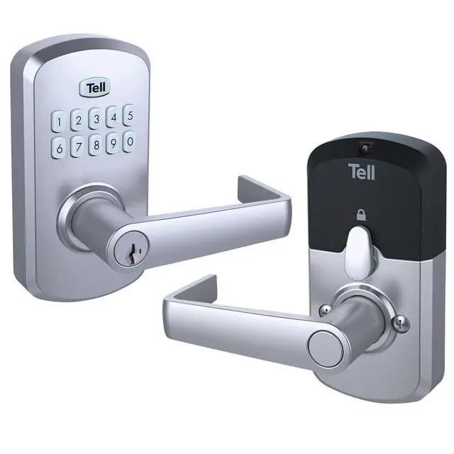 Alt view image 2 of 5 - Commercial Electronic Keypad Lock with Cortland Lever Satin Chrome