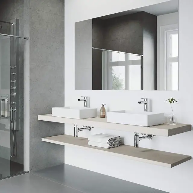 Alt view image 5 of 6 - Amada Waterfall Single-Handle Single-Hole Mount Vessel Bathroom Sink Faucet, 10-Inch, Chrome, Modern Design, Solid Brass, 1.2 GPM WaterSense & Ceramic Disc Valve, Corrosion-Resistant