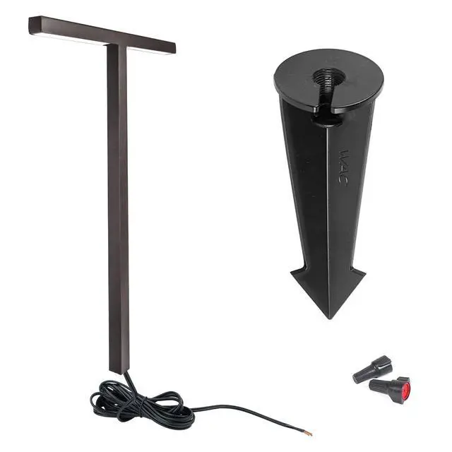 Alt view image 2 of 6 - WAC Landscape Lighting, Balance LED 12V Path and Area Double Light 2700K Warm Built-in LED in Black