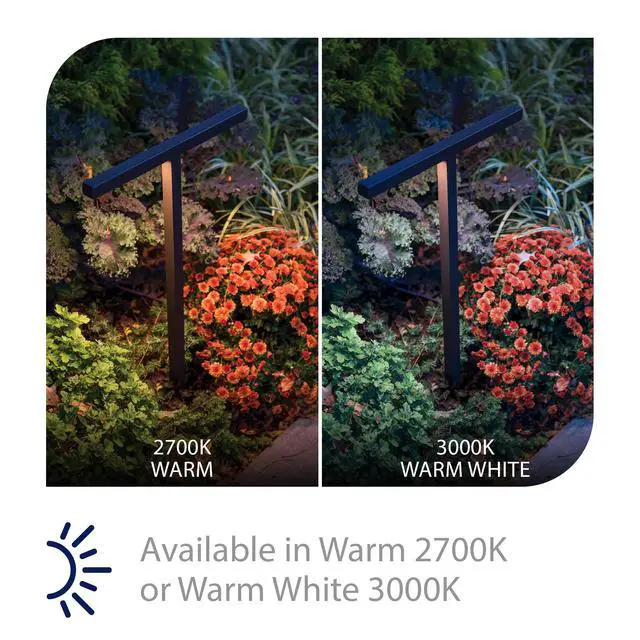 Alt view image 3 of 6 - WAC Landscape Lighting, Balance LED 12V Path and Area Double Light 3000K Warm White Built-in LED in Black