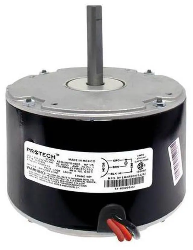 Main image of K55HXKYG-9835 - OEM Upgraded Condenser Fan Motor 1075/900 RPM fits | 208-230/220-240v, 1/6 HP