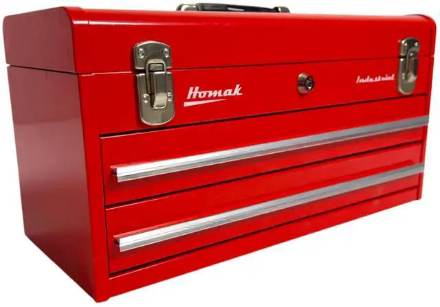 Main image of Industrial 20-Inch 2-Drawer Friction Toolbox, Red Powder Coat, RD00202200