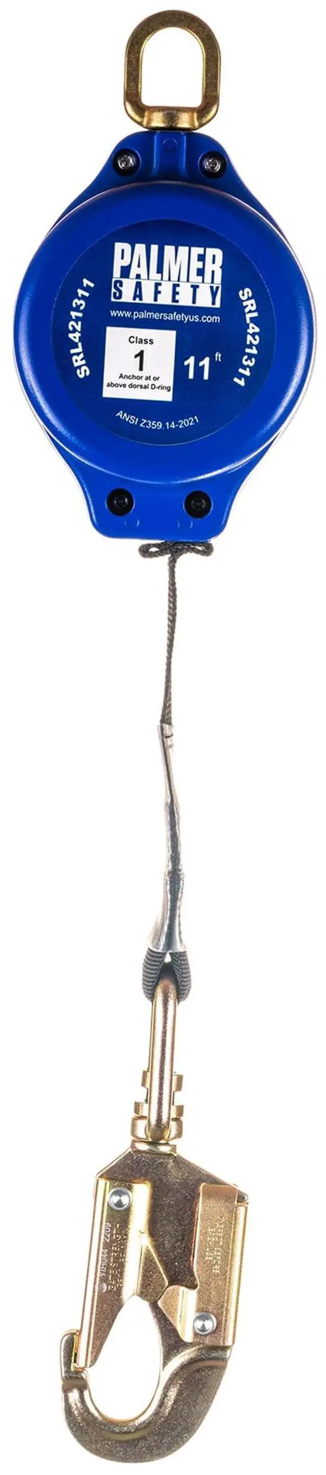 Main image of SRD 11 FT. Self Retracting Lifeline I Lightweight SRL with Web Small Steel Snap Hook I OSHA ANSI Industrial Roofing Tool Personal Fall Arrest Protection Safety Yoyo