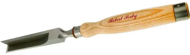Main image of Robery Sorby 287 1 Heavy Duty Timber Framing Corner Chisel 9-3/8 Blade, 9-1/8 Ash handle, 18-1/2 Overall