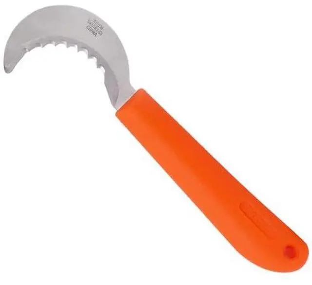 Alt view image 6 of 6 - K101M Mini Harvest Utility Hook Knife, Grape and Melon, 2.5 Inch Stainless Steel Blade, Orange - 12 Pack