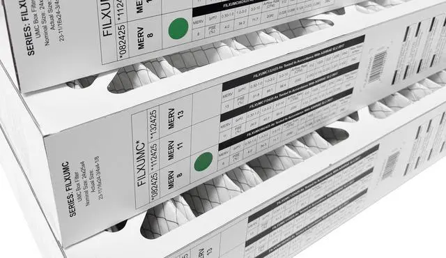 Alt view image 3 of 6 - FILXUMC082425-24" x 25" x 4" Pleated Air Filter, MERV 8 replaces old part # FILXXCAR0024 (3-Pack)