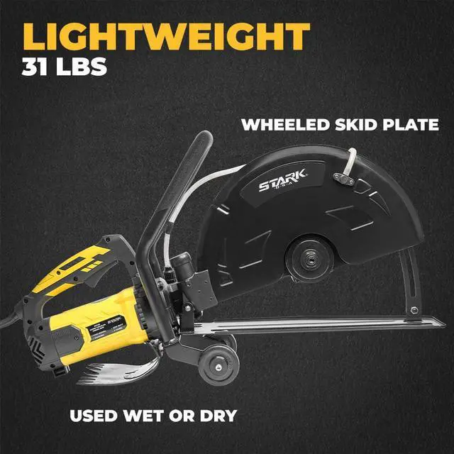 Alt view image 2 of 6 - 3200W Electric 16" Cutter Circular Saw Wet/Dry Concrete Saw Cutter Saw 20AMP Water Line Attachment Included 16" Blade
