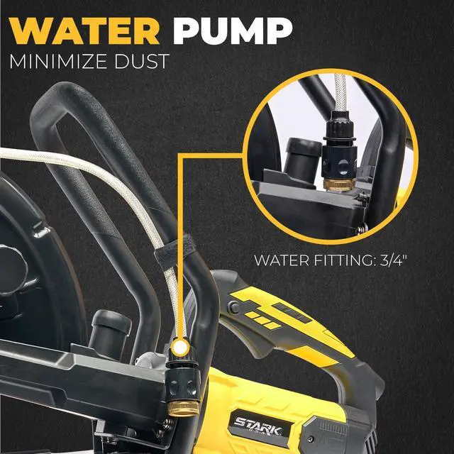 Alt view image 5 of 6 - 3200W Electric 16" Cutter Circular Saw Wet/Dry Concrete Saw Cutter Saw 20AMP Water Line Attachment Included 16" Blade