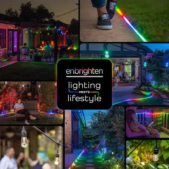 Alt view image 6 of 6 - Landscape Lighting, 50ft, 6 Lights, Remote Control | Color Changing LEDs, Waterproof, Plastic Stakes, 10ft Spacing for Flexible Install, All-in-One Garden & Path Lighting Kit