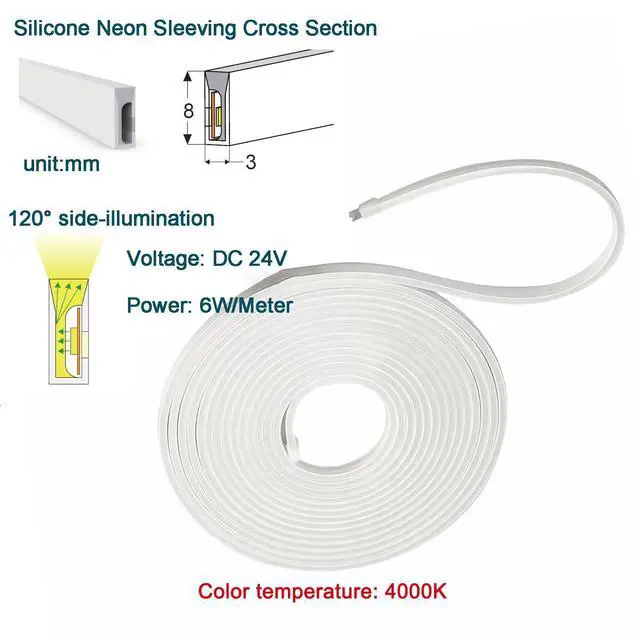 Alt view image 3 of 6 - 3.3ft/1M Minimalist Skirting Baseboard, H5cm(2inches) Metal Aluminum Board | 20 Pack LED Aluminum Floor Skirting Board with Nature Light Silicone Led Strip, Illuminated Bottom with Accessories(Silver)