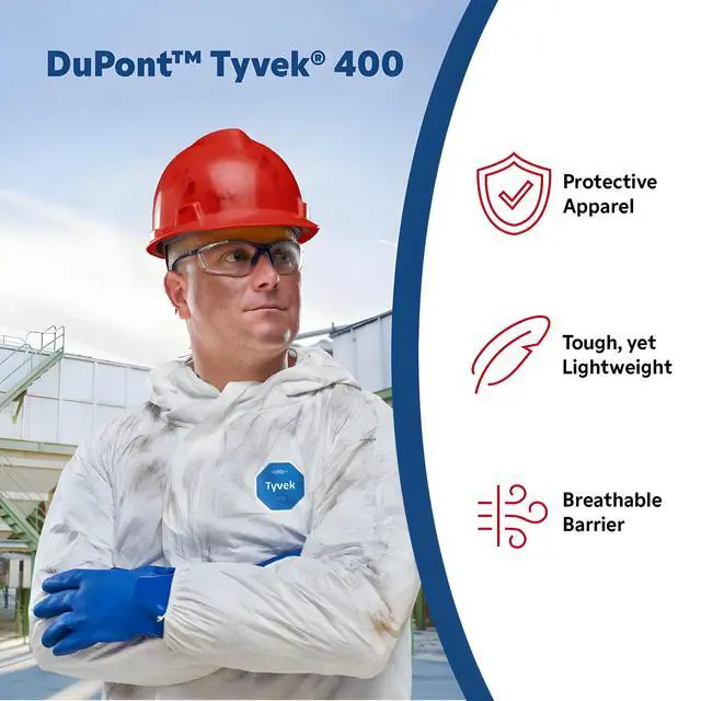 Alt view image 3 of 6 - Tyvek 400 TY454S 18-Inch High Boot Cover with Tyvek FC Skid-Resistant Sole and Elastic Top, White, X-Large (Pack of 100)