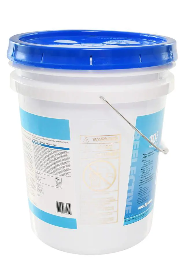 Alt view image 3 of 5 - Cool King Reflective Acrylic Roof Coating, Waterproof Elastomeric Sealant, 5 Gallon, 10 Year Protection (White)