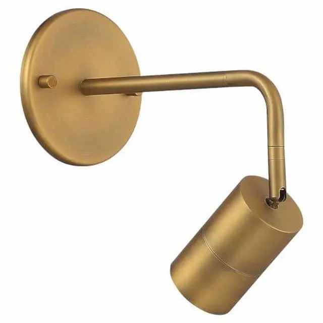 Alt view image 4 of 5 - Cafe 1 Light LED Wall Or Ceiling Spotlight - Bronze