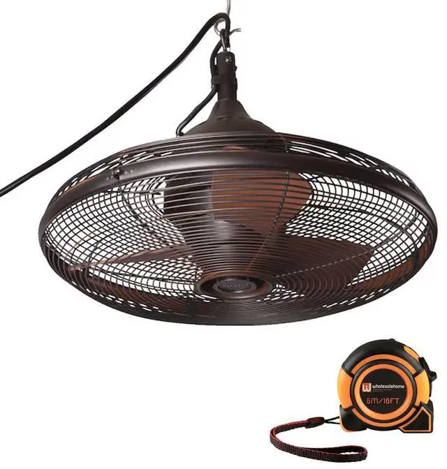 Main image of Valdosta 20 Inch Indoor Outdoor Ceiling Fan for Porch, Gazebo, Pergola, Patio, Oil Rubbed Bronze with Cinnamon Blades