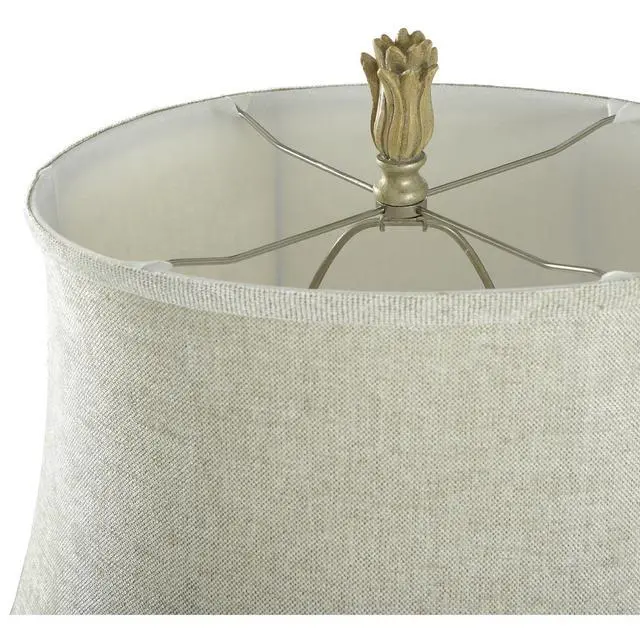 Alt view image 5 of 6 - Avoca Beach Off-White Coastal Shell Table Lamp