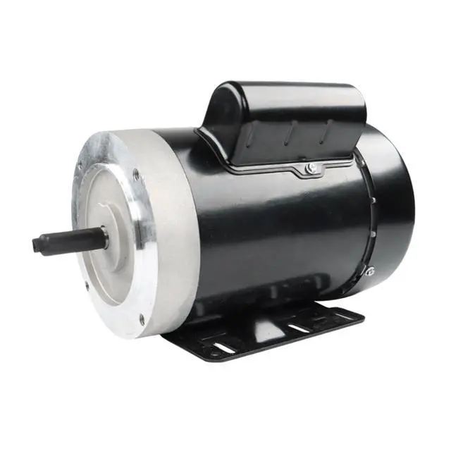 Alt view image 4 of 6 - Universal 1/2 HP Air Compressor Motor Single Phase TEFC 60HZ 56C Frame 1725RPM Black