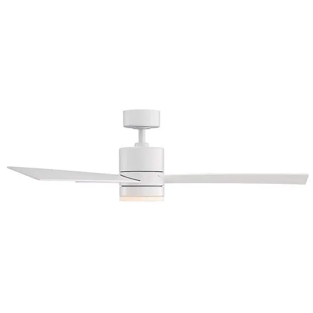 Alt view image 6 of 6 - WAC F-081L-MW San Francisco 52" Outdoor Ceiling Fan with Lights and Remote Control, Matte White