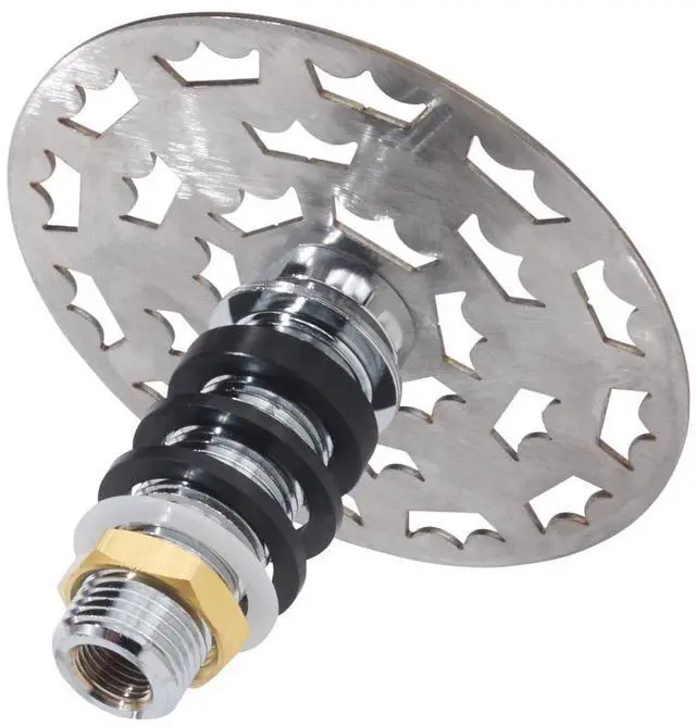Main image of 16-144 Royal Series Glass Rinser, 4-1/2" Dia. x 4-1/4"H, Perforated Grid, 1/2" NPS with 3/8" Adapter, Stainless Steel Construction, NSF, ETLus