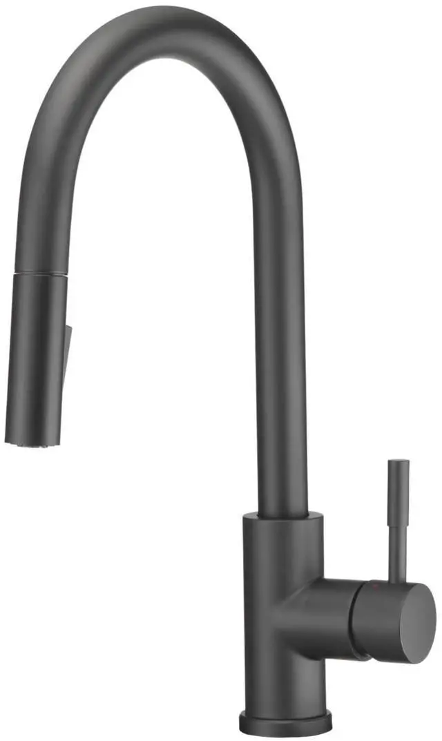 Main image of DF-MK530SLK-MB RV Pull-Down Kitchen Faucet (Matte Black) | Single handle pull-down kitchen faucet for RV and camper galleys. Matte Black finish. Easy DIY install