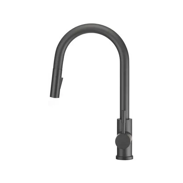 Alt view image 3 of 6 - DF-MK530SLK-MB RV Pull-Down Kitchen Faucet (Matte Black) | Single handle pull-down kitchen faucet for RV and camper galleys. Matte Black finish. Easy DIY install
