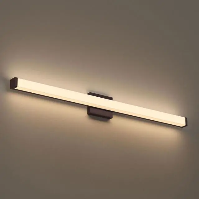 Main image of LEDMyplace 48-Inch Modern Bathroom Vanity Light (3CCT Changeable 3000k/4000k/5000k, 35W, 120V, 2450LM, High CRI>80, ETL Listed, Bronze) | Dimmable Vanity Light for Bathroom Light Fixture Over Mirror