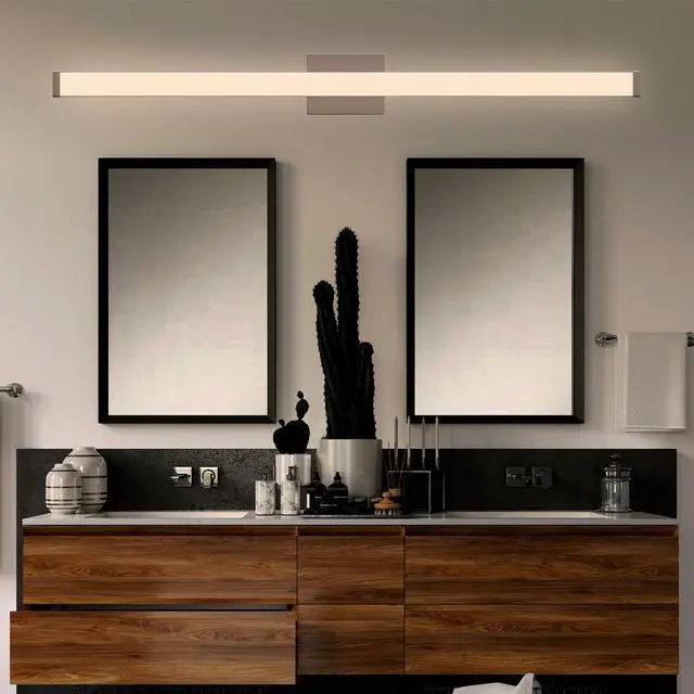 Alt view image 6 of 6 - LEDMyplace 48-Inch Modern Bathroom Vanity Light (3CCT Changeable 3000k/4000k/5000k, 35W, 120V, 2450LM, High CRI>80, ETL Listed, Bronze) | Dimmable Vanity Light for Bathroom Light Fixture Over Mirror