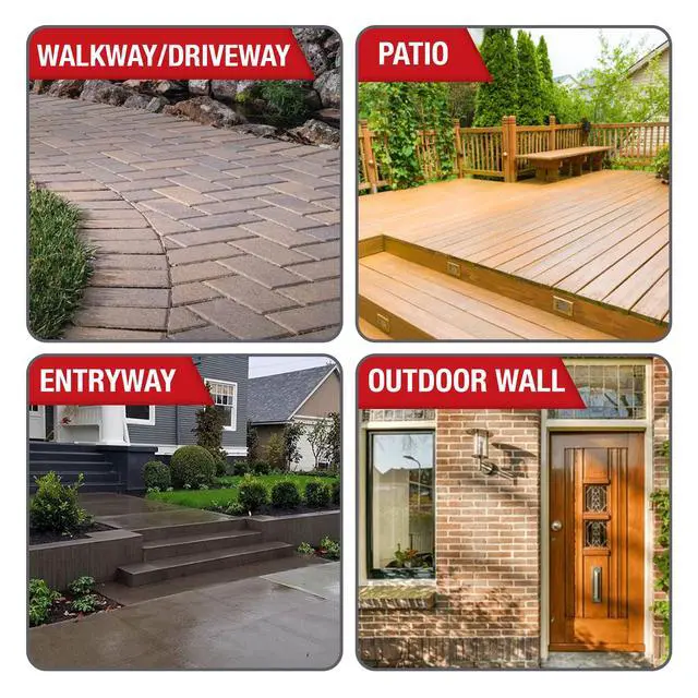 Alt view image 5 of 6 - Rain Guard Water Sealers CR-2405 Micro-Seal Concentrate HIGH Solids Sealer Covering Up to 1500 Sq. Ft. All Masonry Surfaces. 1 Quart Clear Penetrating Silane and Siloxane Professional Grade