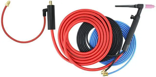 Main image of 18FV Series - 350 Amp - Water Cooled - Flexible Head TIG Torch with Valve - 25 feet 3-Piece Cable - Dinse 35-70 Connector