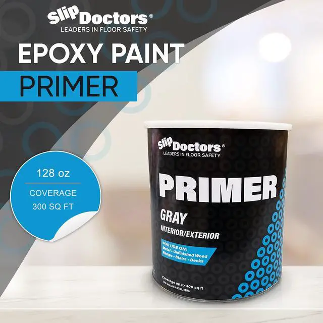 Alt view image 2 of 6 - Epoxy Paint Primer (Gallon) for Wood, Metal and Concrete Ideal for Exterior and Interior Floors and Stairs Fast Drying & Corrosion Resistant