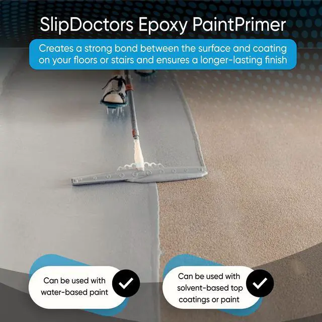 Alt view image 3 of 6 - Epoxy Paint Primer (Gallon) for Wood, Metal and Concrete Ideal for Exterior and Interior Floors and Stairs Fast Drying & Corrosion Resistant