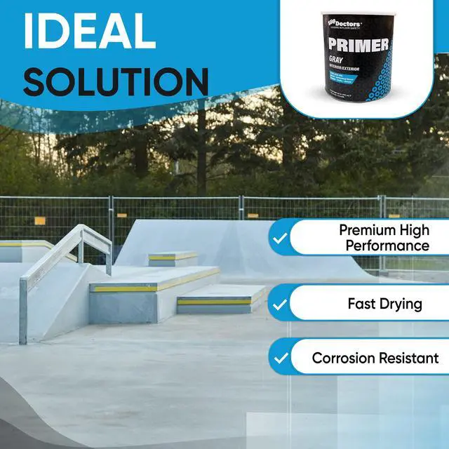 Alt view image 4 of 6 - Epoxy Paint Primer (Gallon) for Wood, Metal and Concrete Ideal for Exterior and Interior Floors and Stairs Fast Drying & Corrosion Resistant