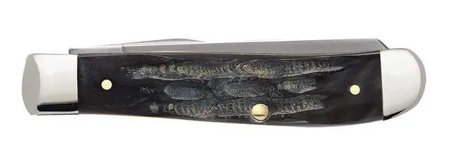 Alt view image 3 of 6 - XX WR Pocket Knife Jigged Buffalo Horn Mini Trapper Item #65016 - (Bh207 SS) - Length Closed: 3 1/2 Inches