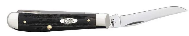 Alt view image 5 of 6 - XX WR Pocket Knife Jigged Buffalo Horn Mini Trapper Item #65016 - (Bh207 SS) - Length Closed: 3 1/2 Inches