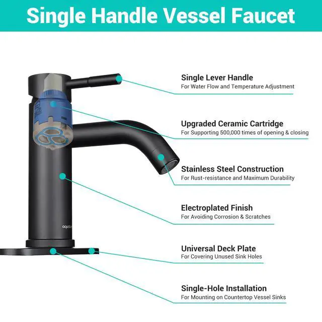 Alt view image 5 of 6 - Porcelain Bathroom Vessel Sink 18"x12" with Matte Balck Single | Handle Faucet Pop-up Drain Set Rectangle Above Counter Vanity Basin Arts & Crafts