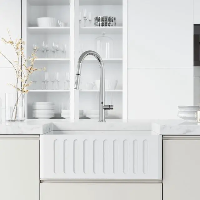 Alt view image 5 of 6 - Greenwich 18'' H Single-Handle Pull-Down Sprayer Kitchen Faucet with Touchless Sensor in Chrome-VG02029CHS