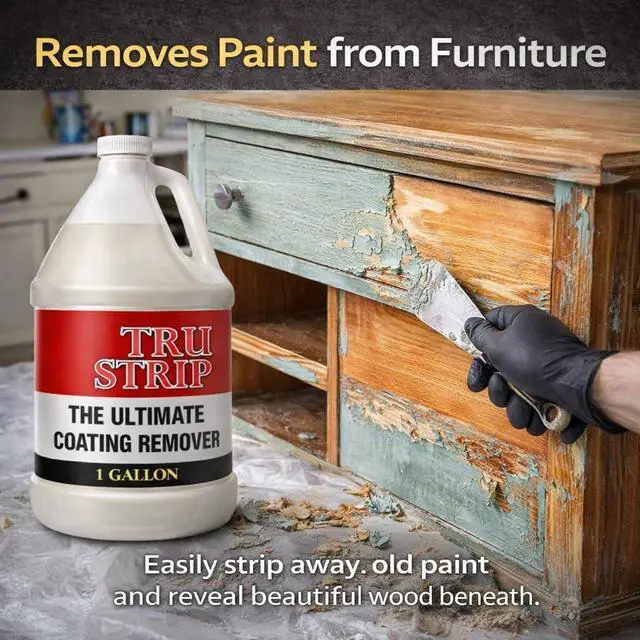 Alt view image 6 of 6 - Tru-Strip Industrial Strength Concrete Sealer Stripper (5-Gallon) Professional Coating & Sealer Remover for Acrylics, Urethanes, Glues, Epoxies - Water Cleanup