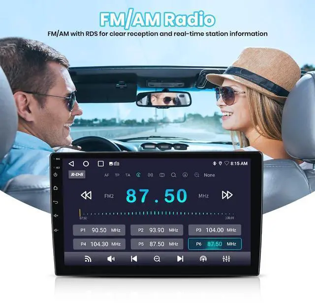 Alt view image 4 of 4 - 10.1" Android 13 Car Stereo for Chevy Silverado 2007-2013 Tahoe GMC Sierra Yukon, Wireless CarPlay & Android Auto, HD Touchscreen, Backup Camera, WiFi, GPS, SWC - 2GB+64GB