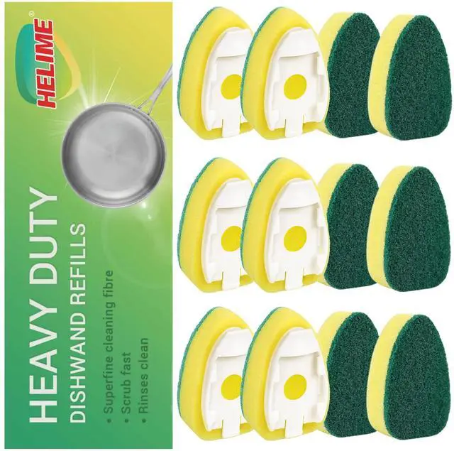 Main image of Refills Sponges Heads, Non-Scratch Dish Wand Refill Replacement