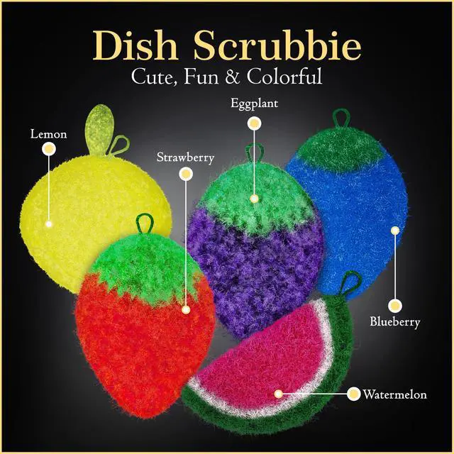 Alt view image 2 of 7 - Scratch Dish Scrubber-Long Lasting & Odorless, Safe on Non-Stick, Cast Iron, Glass and Other Surfaces, Reusable Kitchen Sponge Alternative for Kitchen, Bathroom & Floors (Pack of 5)