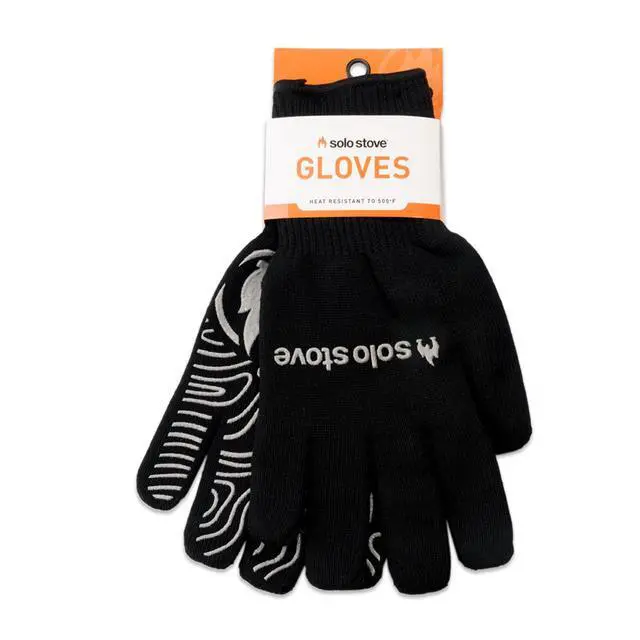 Alt view image 2 of 7 - High Heat Gloves, Grill/BBQ Gloves, Oven Mitts, Heat-Resistant up to 450°F, Non-Slip, Black, One Size