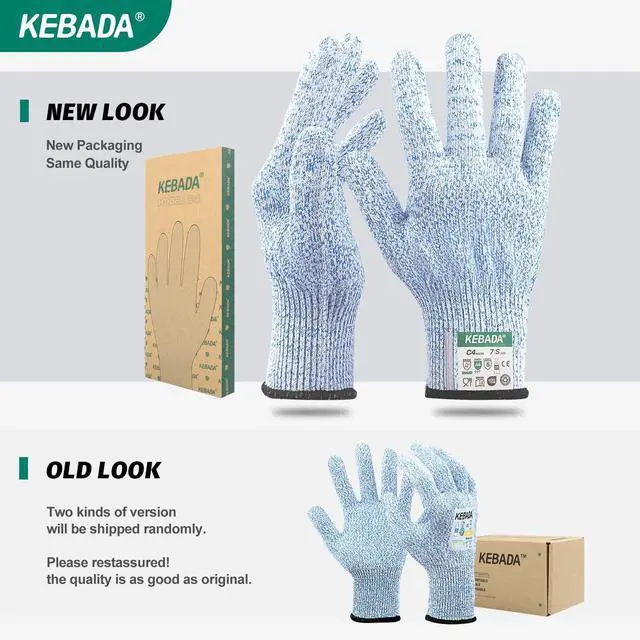 Alt view image 2 of 6 - Cut Resistant Gloves, Food Grade Cut Proof Gloves for Kitchen, ANSI A4 Safety Protection, Ideal for Chef's Work, X-Large