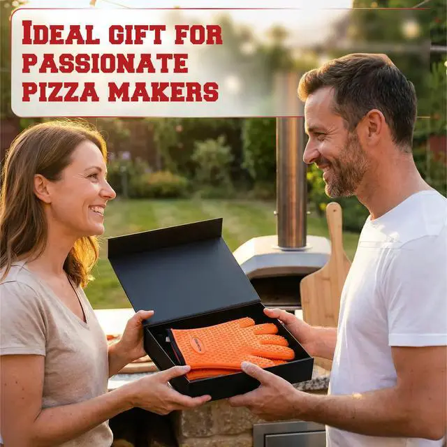 Alt view image 7 of 7 - Silicone Pizza Oven Gloves -Extreme Heat Resistant Gloves For Outdoor & Indoor Pizza Ovens -Waterproof Oven Mitts Compatible with Ooni, Ninja, Gozney & More|Superior Set+3 Bonuses