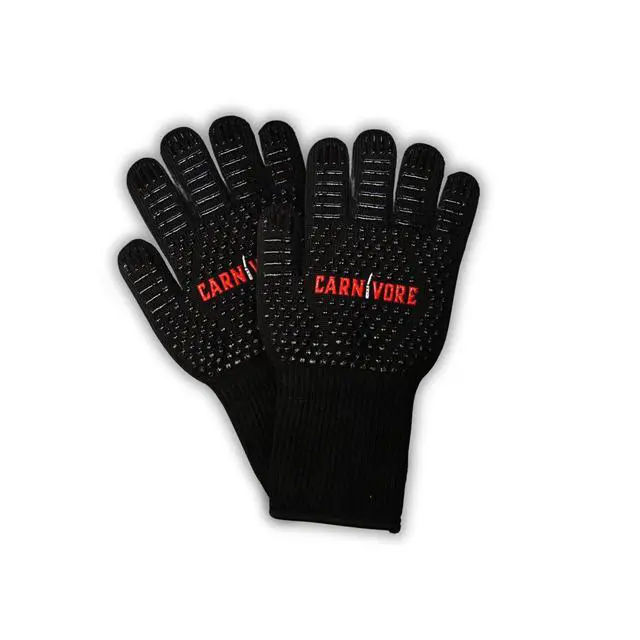 Alt view image 2 of 7 - Cut Resistant BBQ Gloves Heavy Duty Aramid Gloves for Grilling, Frying, Welding, and More Extreme Heat Protection up to 1,472°F, Cut Resistant and Easy to Clean