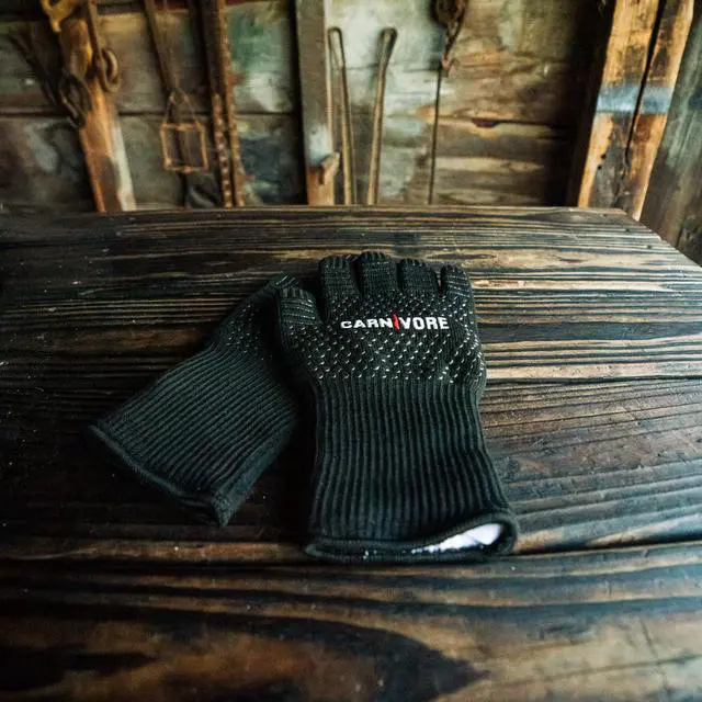 Alt view image 3 of 7 - Cut Resistant BBQ Gloves Heavy Duty Aramid Gloves for Grilling, Frying, Welding, and More Extreme Heat Protection up to 1,472°F, Cut Resistant and Easy to Clean