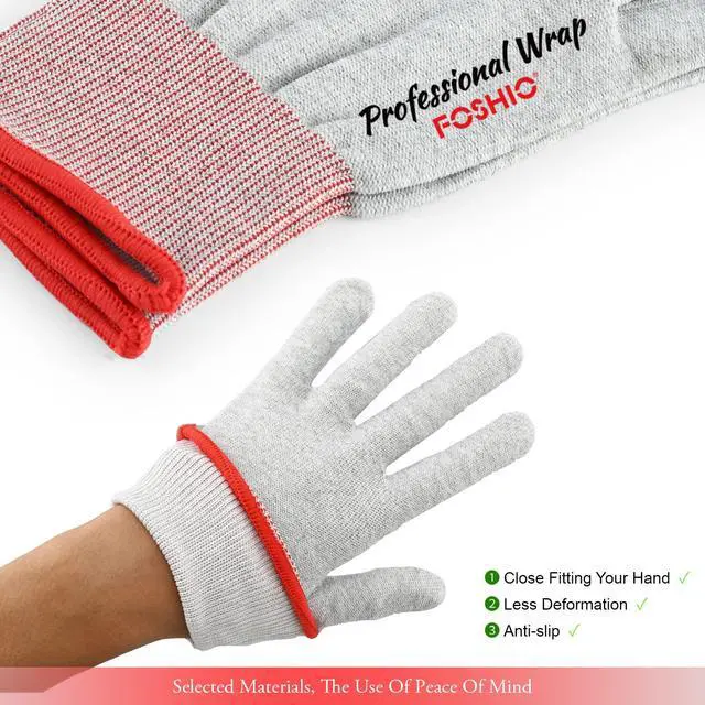 Alt view image 4 of 7 - Vinyl Wrap Gloves, Professional Anti-Static Application Carbon Fiber Vinyl Wrap Tool Dust-Free Non Slip Working Gloves (1 Pair)