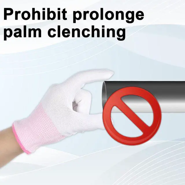 Alt view image 6 of 7 - 8 Pcs Heat Gloves for Hair Styling, Heat Protectant Gloves Curling Iron Thermal Glove for Curling Wand and Flat Iron Hair Straightener Suitable Sublimation Heats Transfer Printing Soldering