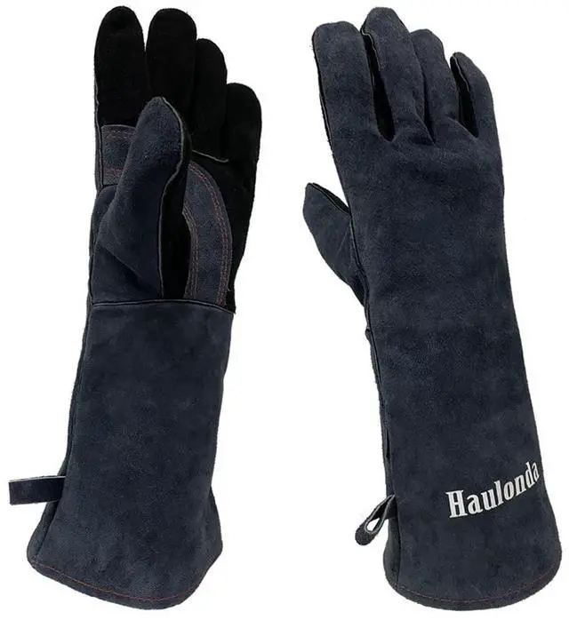 Main image of Welding Gloves 16"- 932°F Heat Resistant Leather,Fire&Cut Protection,for Forge/Tig/Mig/Fireplace Grill/BBQ/Stove Oven/Baking/Pruning flowers Gardening/Campfire