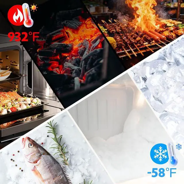 Alt view image 4 of 7 - Heat Resistant Gloves for Cooking Thickened Silicone Coating Cotton Liner Waterproof Food Grade Graffiti-Art Printing Medium