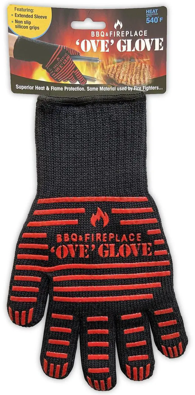 Alt view image 2 of 4 - BBQ Superior Heat & Flame Protection- Extended Wrist for Additional Safety- Outdoor Cooking, Grilling, Barbeque